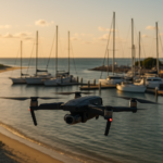 segurança em marinas com drones