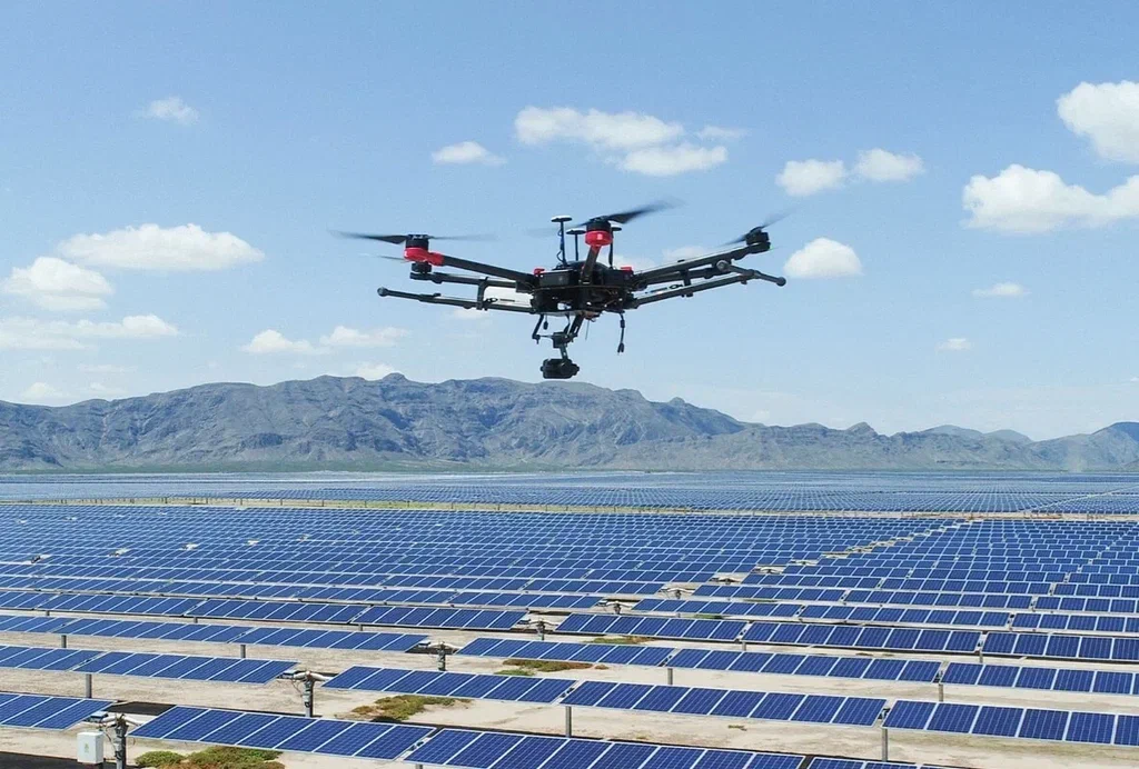 inspeção com drones em usinas fotovoltaicas